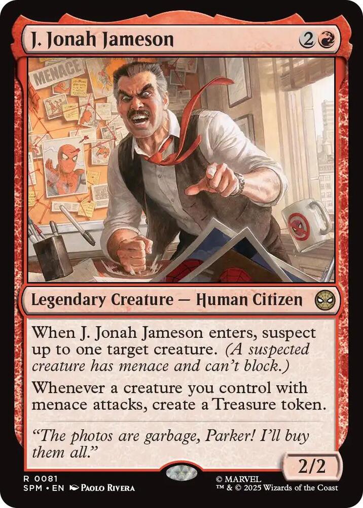 J. Jonah Jameson 81/198 (Marvel's Spider-Man)  - Foil | Good Games Morley