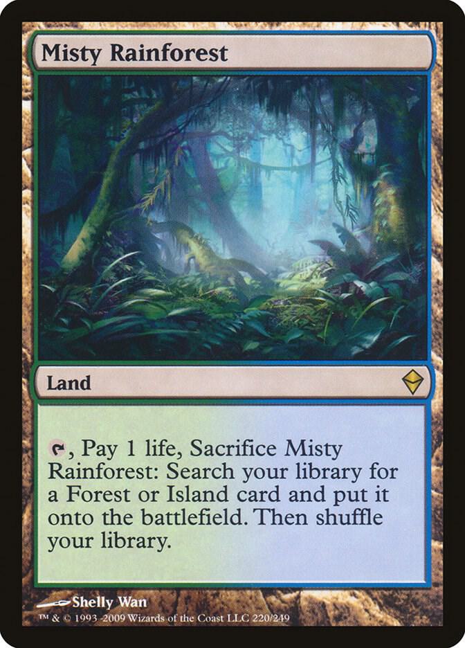 Misty Rainforest 220/249 (Zendikar)  - Foil | Good Games Morley