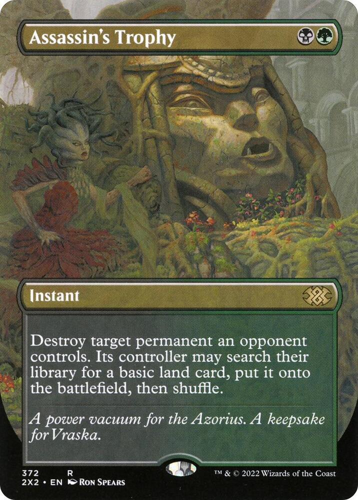 Assassins Trophy Borderless 372/331 (Double Masters 2022)  - Foil | Good Games Morley