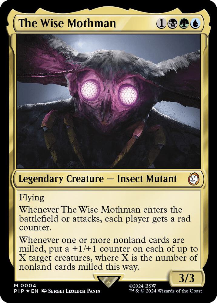 The Wise Mothman 4 (Universes Beyond: Fallout)  - Foil | Good Games Morley