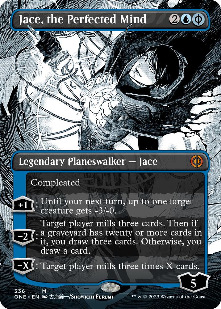 Jace, the Perfected Mind 336/271 (Phyrexia: All Will Be One)  - Borderless | Good Games Morley