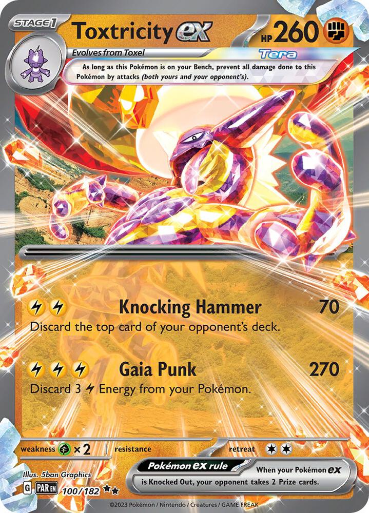 Toxtricity ex 100/182 (SV04: Paradox Rift)  - Holofoil | Good Games Morley
