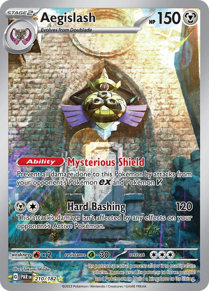 Aegislash 210/182 (SV04: Paradox Rift)  - Holofoil | Good Games Morley