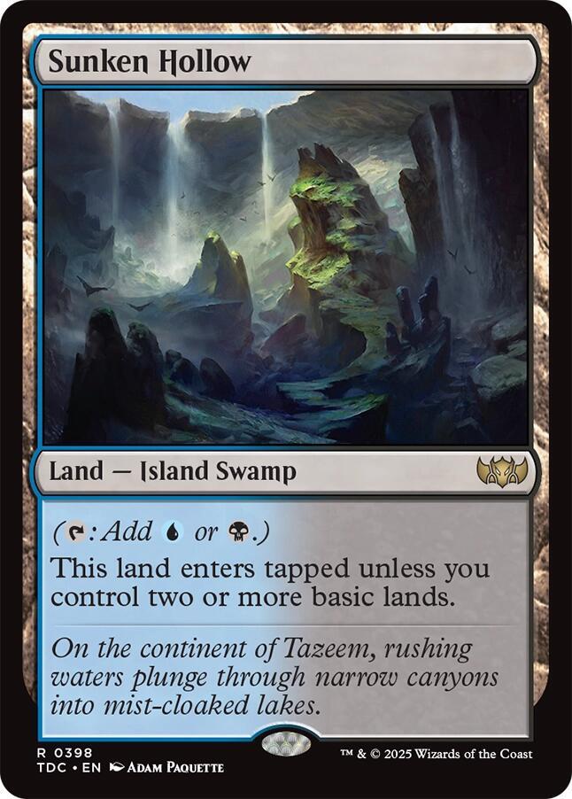 Sunken Hollow 398 (Commander: Tarkir: Dragonstorm)  | Good Games Morley