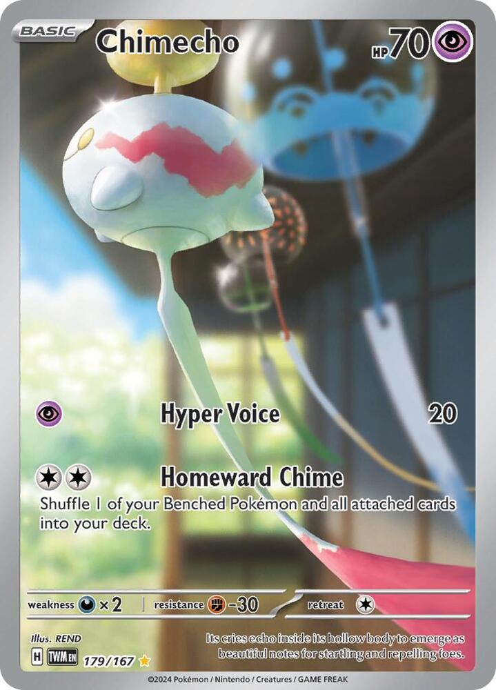 Chimecho 179/167 (SV06: Twilight Masquerade)  - Holofoil | Good Games Morley
