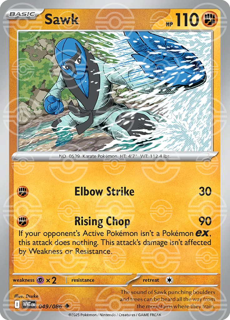 Sawk 049/086 (SV: White Flare)  - Poke Ball Holofoil | Good Games Morley