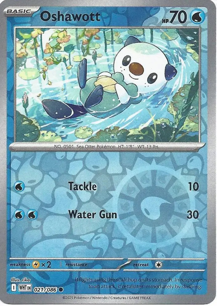 Oshawott 021/086 (SV: White Flare)  - Reverse Holofoil | Good Games Morley
