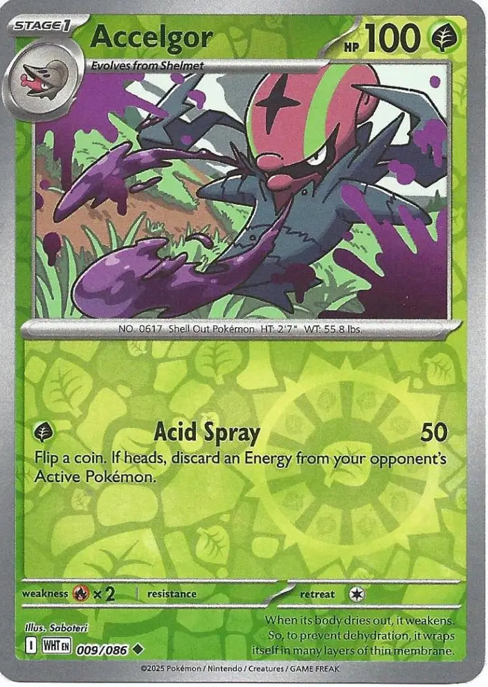 Accelgor 009/086 (SV: White Flare)  - Reverse Holofoil | Good Games Morley