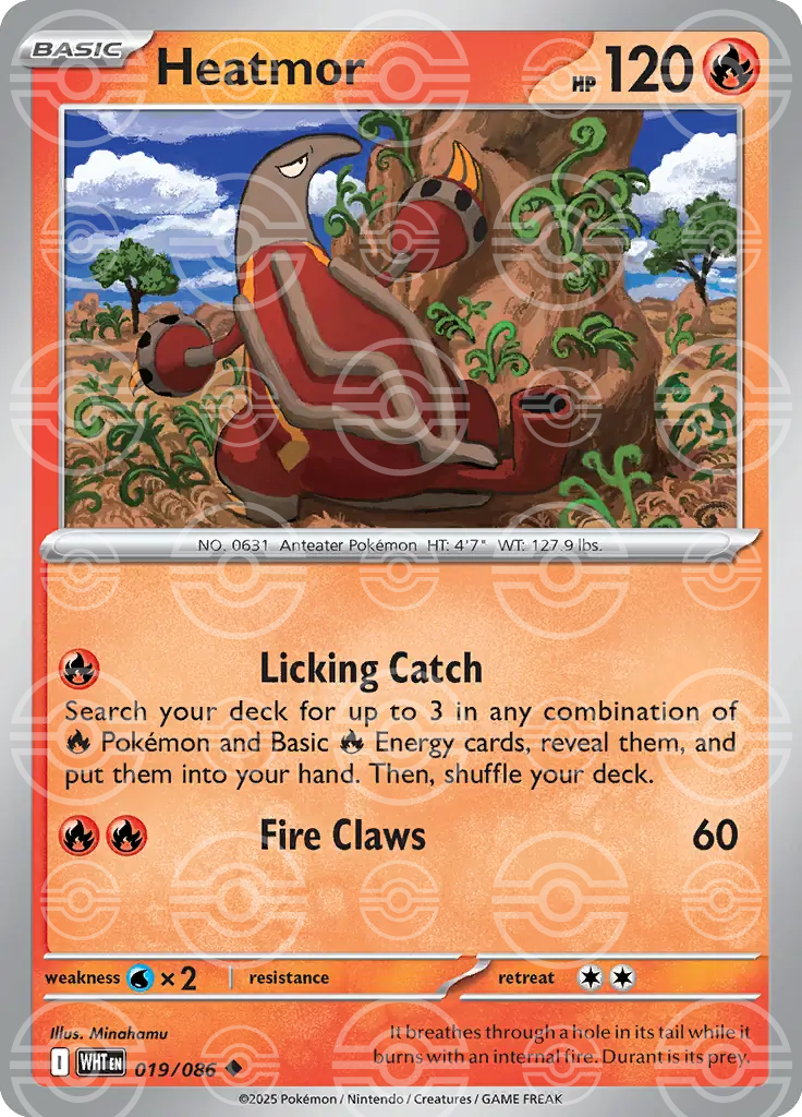 Heatmor 019/086 (SV: White Flare)  - Poke Ball Holofoil | Good Games Morley