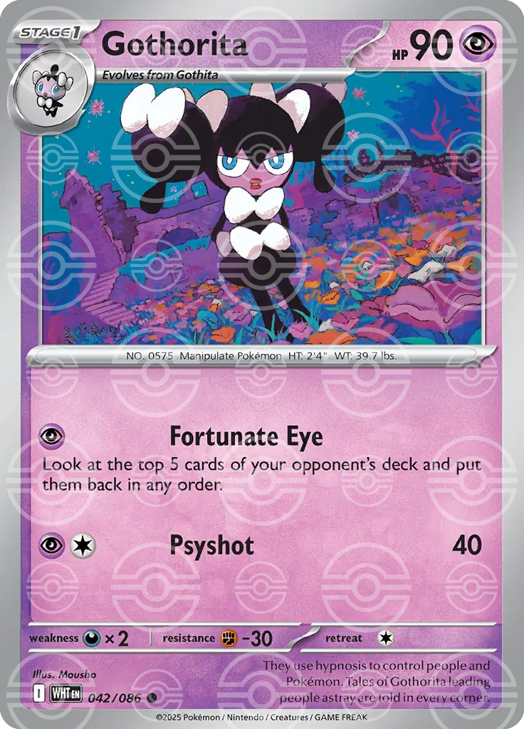 Gothorita 042/086 (SV: White Flare)  - Poke Ball Holofoil | Good Games Morley