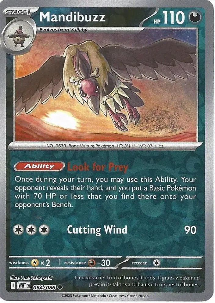 Mandibuzz 064/086 (SV: White Flare)  - Reverse Holofoil | Good Games Morley