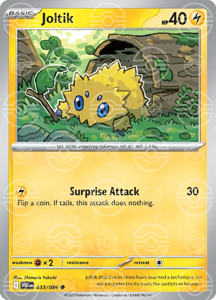 Joltik 033/086 (SV: White Flare)  - Poke Ball Holofoil | Good Games Morley