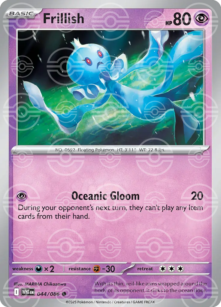 Frillish 044/086 (SV: White Flare)  - Poke Ball Holofoil | Good Games Morley