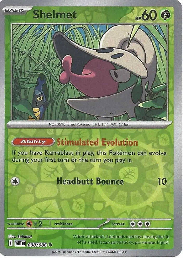 Shelmet 008/086 (SV: White Flare)  - Reverse Holofoil | Good Games Morley