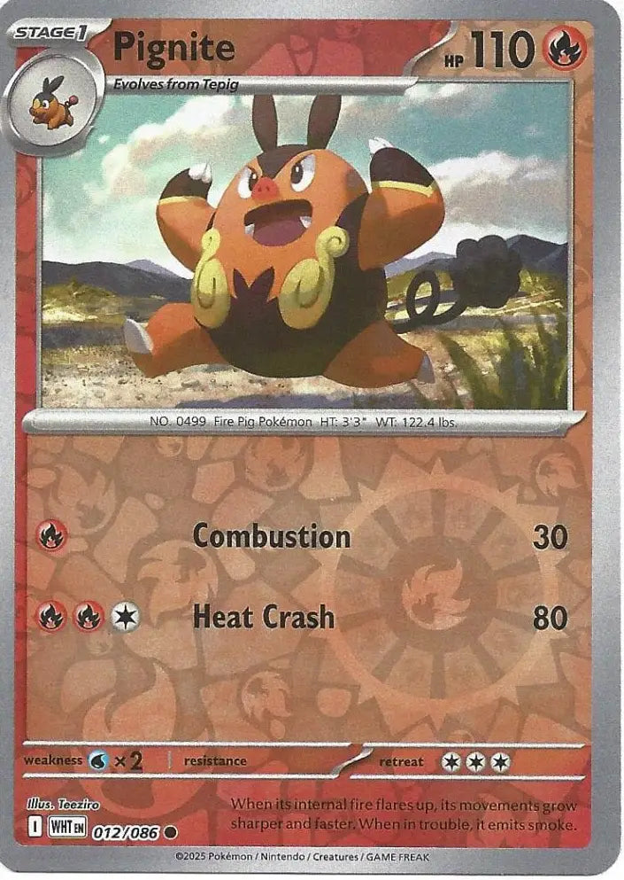Pignite 012/086 (SV: White Flare)  - Reverse Holofoil | Good Games Morley