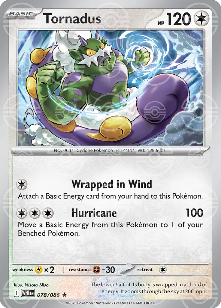 Tornadus 078/086 (SV: White Flare)  - Poke Ball Holofoil | Good Games Morley