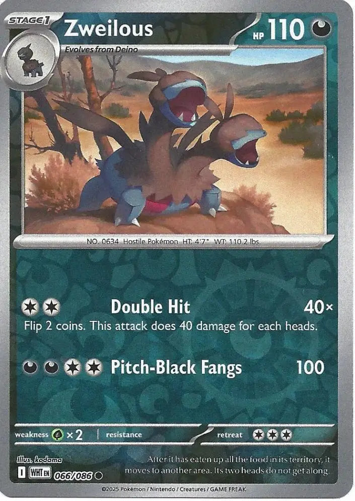 Zweilous 066/086 (SV: White Flare)  - Reverse Holofoil | Good Games Morley