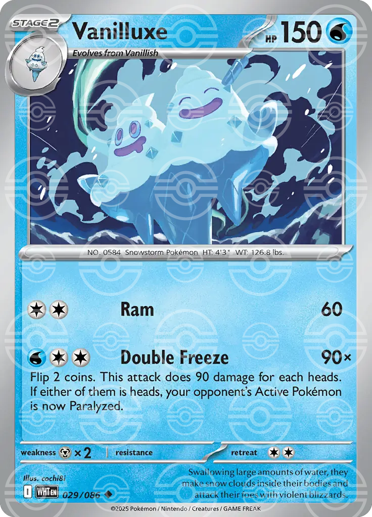Vanilluxe 029/086 (SV: White Flare)  - Poke Ball Holofoil | Good Games Morley