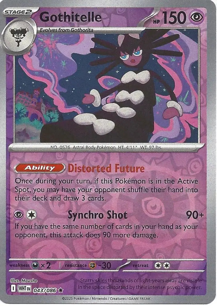 Gothitelle 043/086 (SV: White Flare)  - Reverse Holofoil | Good Games Morley