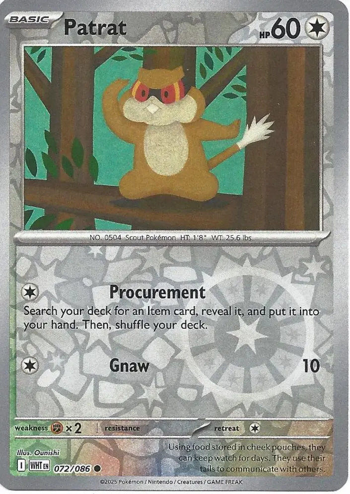 Patrat 072/086 (SV: White Flare)  - Reverse Holofoil | Good Games Morley