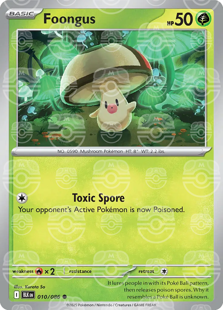 Foongus 010/086 (SV: Black Bolt)  - Master Ball Holofoil | Good Games Morley