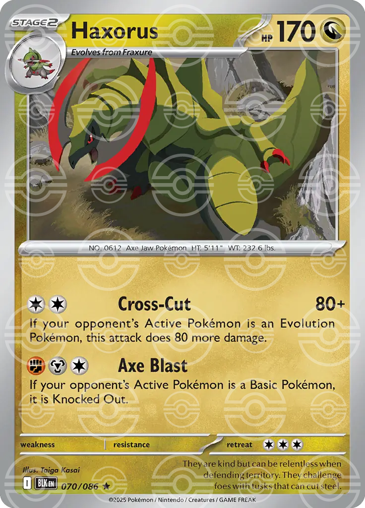 Haxorus 070/086 (SV: Black Bolt)  - Poke Ball Holofoil | Good Games Morley