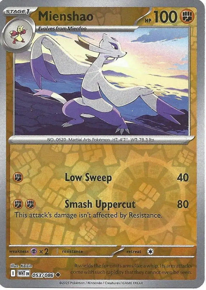 Mienshao 053/086 (SV: White Flare)  - Reverse Holofoil | Good Games Morley