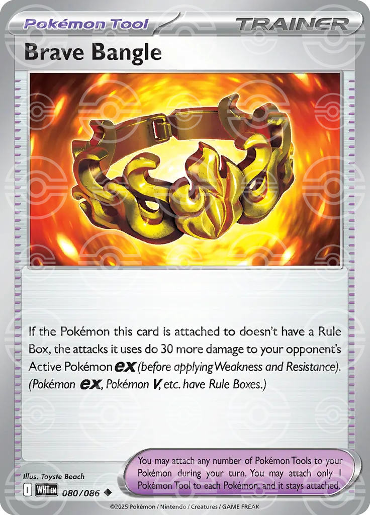 Brave Bangle 080/086 (SV: White Flare)  - Poke Ball Holofoil | Good Games Morley