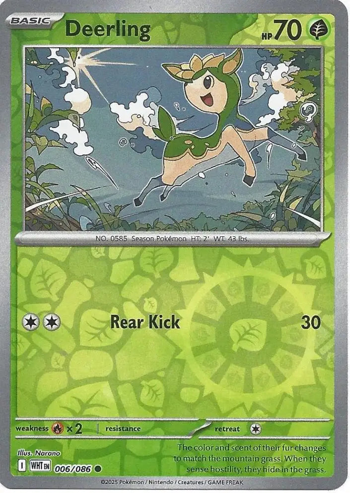 Deerling 006/086 (SV: White Flare)  - Reverse Holofoil | Good Games Morley