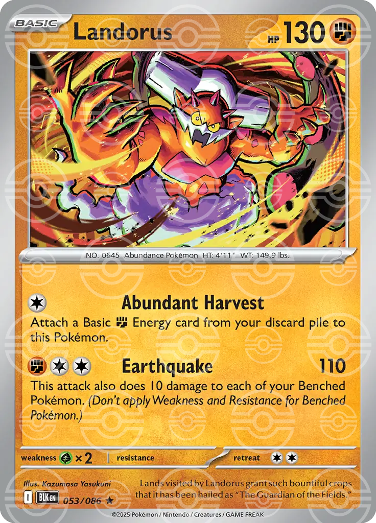 Landorus 053/086 (SV: Black Bolt)  - Poke Ball Holofoil | Good Games Morley