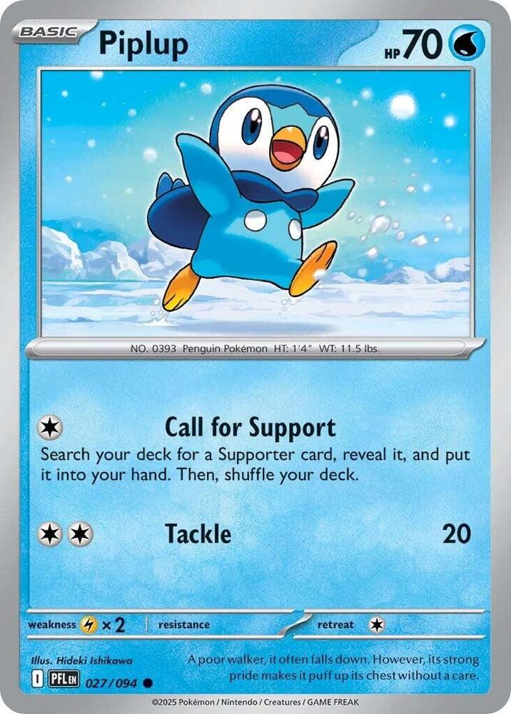 Piplup 027/094 (ME02: Phantasmal Flames)  | Good Games Morley