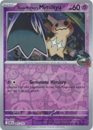 Team Rocket's Mimikyu 087/182 (SV10: Destined Rivals)  - Reverse Holofoil | Good Games Morley