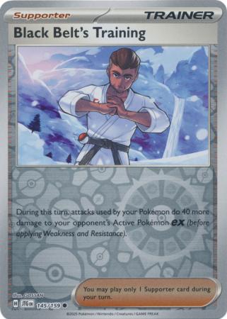 Black Belt's Training 145/159 (SV09: Journey Together)  - Reverse Holofoil | Good Games Morley