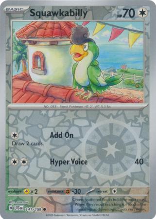 Squawkabilly 141/159 (SV09: Journey Together)  - Reverse Holofoil | Good Games Morley