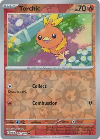 Torchic 040/182 (SV10: Destined Rivals)  - Reverse Holofoil | Good Games Morley