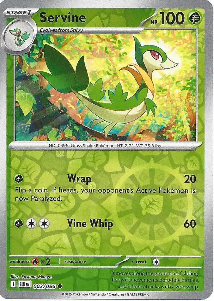 Servine 002/086 (SV: Black Bolt)  - Reverse Holofoil | Good Games Morley
