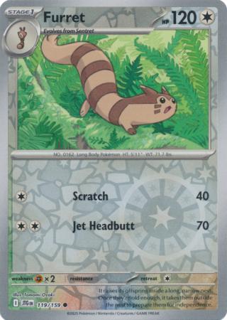 Furret 119/159 (SV09: Journey Together)  - Reverse Holofoil | Good Games Morley