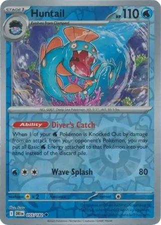 Huntail 055/182 (SV10: Destined Rivals)  - Reverse Holofoil | Good Games Morley