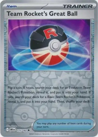 Team Rocket's Great Ball 175/182 (SV10: Destined Rivals)  - Reverse Holofoil | Good Games Morley