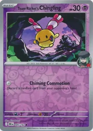 Team Rocket's Chingling 085/182 (SV10: Destined Rivals)  - Reverse Holofoil | Good Games Morley