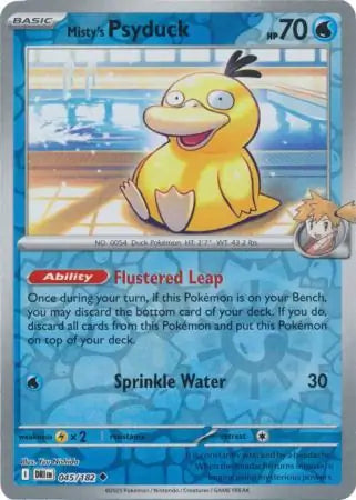 Misty's Psyduck 045/182 (SV10: Destined Rivals)  - Reverse Holofoil | Good Games Morley