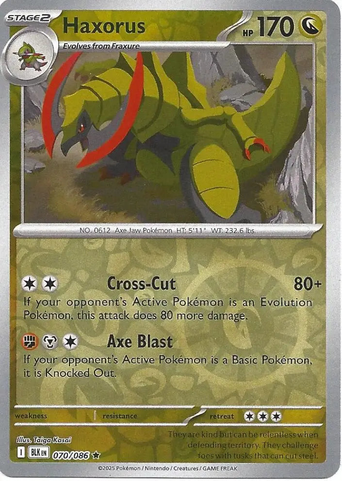 Haxorus 070/086 (SV: Black Bolt)  - Reverse Holofoil | Good Games Morley
