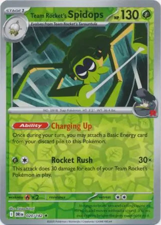 Team Rocket's Spidops 020/182 (SV10: Destined Rivals)  - Reverse Holofoil | Good Games Morley