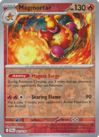 Magmortar 021/159 (SV09: Journey Together)  - Reverse Holofoil | Good Games Morley