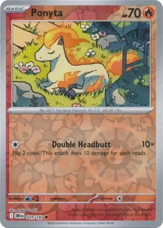 Ponyta 029/182 (SV10: Destined Rivals)  - Reverse Holofoil | Good Games Morley