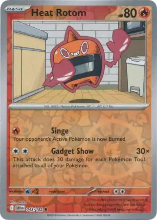 Heat Rotom 043/182 (SV10: Destined Rivals)  - Reverse Holofoil | Good Games Morley