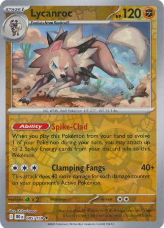 Lycanroc  085/159 (SV09: Journey Together)  - Reverse Holofoil | Good Games Morley
