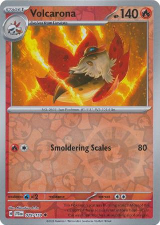 Volcarona 029/159 (SV09: Journey Together)  - Reverse Holofoil | Good Games Morley