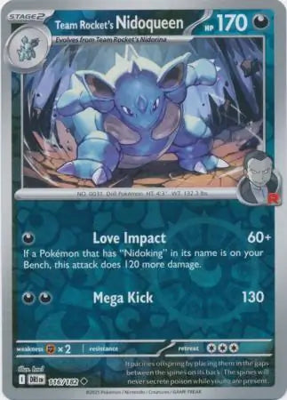 Team Rocket's Nidoqueen 116/182 (SV10: Destined Rivals)  - Reverse Holofoil | Good Games Morley