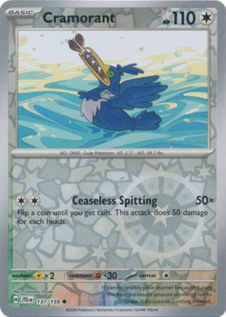 Cramorant 137/159 (SV09: Journey Together)  - Reverse Holofoil | Good Games Morley